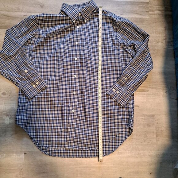 Lauren Ralph Lauren Classic Fit Long Sleeve Button Shirt Plaid Non Iron 17 32/33 - Picture 8 of 12